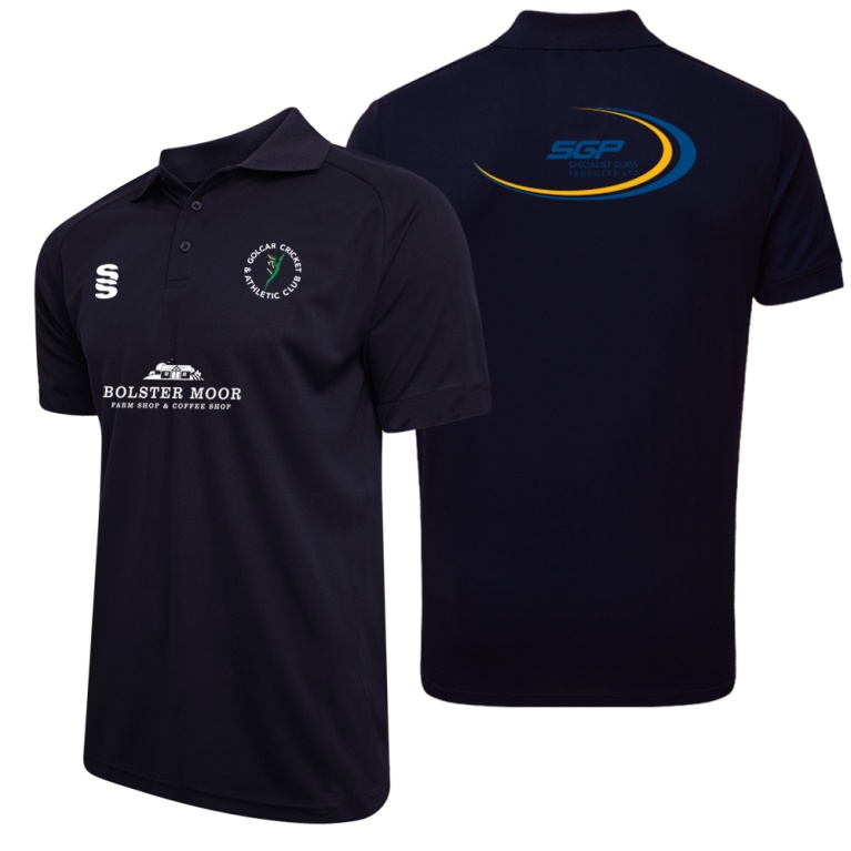 Dual Solid Colour Polo : Navy